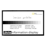 31.2" Black & White Indoor Signage Unit